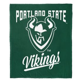 Portland State OFFICIAL NCAA "Alumni" Silk Touch Throw Blanket; 50" x 60"