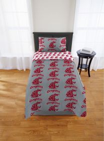 Washington State Cougars Twin Rotary Bed In a Bag Set