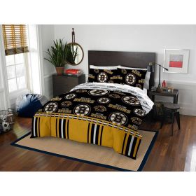 Boston Bruins OFFICIAL NHL Queen Bed In Bag Set