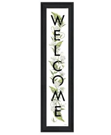 "Welcome Sign II" by House Fenway, Ready to Hang Framed Print, Black Frame