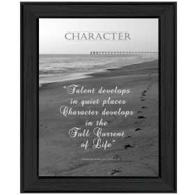 "Character" By Trendy Decor4U, Printed Wall Art, Ready To Hang Framed Poster, Black Frame