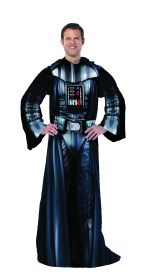 SW Classic - Being Darth Vader Star Wars: The Mandalorian; Comfy Mando Adult Silk Touch Comfy Throw Blanket with Sleeves; 48" x 71"