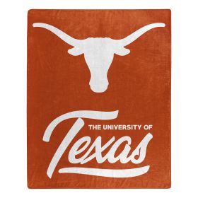 Texas OFFICIAL NCAA "Signature" Raschel Throw Blanket