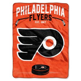 Flyers OFFICIAL National Hockey League; "Inspired" 60"x 80" Raschel Throw by The Northwest Company