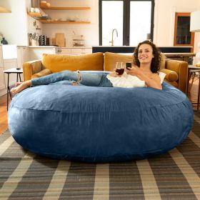 Jaxx 6 ft Cocoon - Large Bean Bag Chair for Adults, Navy
