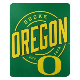 Oregon OFFICIAL NCAA "Campaign" Fleece Throw Blanket; 50" x 60"