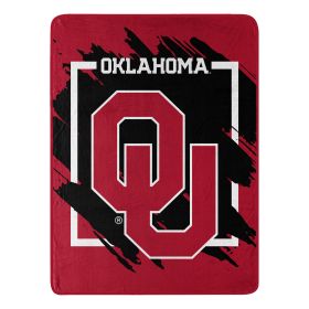 OKLAHOMA OFFICIAL NCAA "Halftone" Micro Raschel Throw Blanket; 46" x 60"