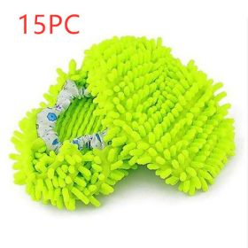 Mop Slippers (Option: 15 pairs-Green)