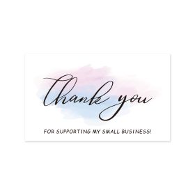 Thank You Card Coated Paper Card (Option: A)