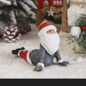 Decoration of Santa Claus with resin technology (Option: Prostrate)