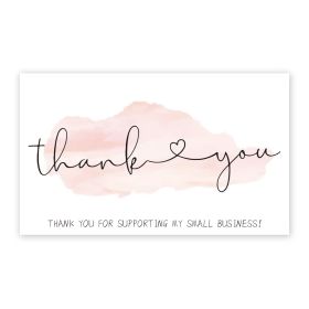 Thank You Card Coated Paper Card (Option: J)
