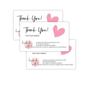 Thank You Card Coated Paper Card (Option: K)