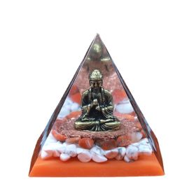 Quan Yin Orgone Energy Pyramid Ornament (Option: F)