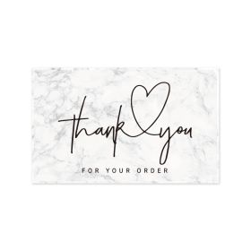 Thank You Card Coated Paper Card (Option: C)