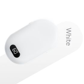 Portable Mini Digital Display Two-in-one Charging Hand Warmer (Option: White-Type C)