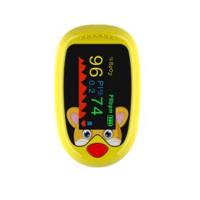 Children's Blood Oxygen Machine Finger Clip-on Rechargeable (Option: Yellow TFT Screen-USB)