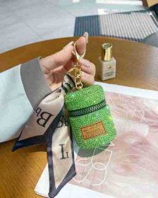 Diamond Cylinder Mini Earphone Bag Pendant (Option: Cylinder Green)