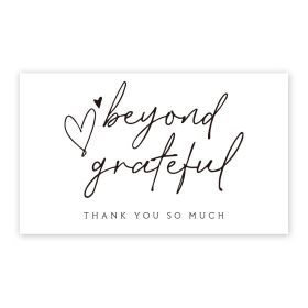Thank You Card Coated Paper Card (Option: G)