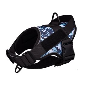 Reflective Explosion-proof Impact Traction Vest (Option: Blue camouflage-S)