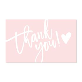 Thank You Card Coated Paper Card (Option: E)