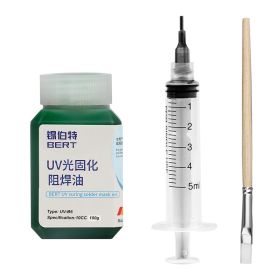 Green Oil Yellow Black Blue Red White Oil Curing Solder Resist Protective Paint (Option: Green Oil)