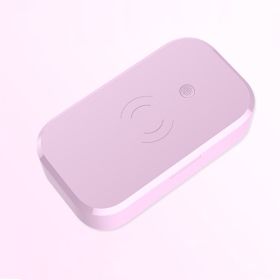 Ultraviolet Disinfection Box, Nail Art And Beauty Tool Disinfector, Multifunctional Mobile Phone Wireless Charging Disinfection Box (Option: Pink-USB)