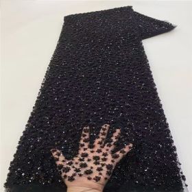 Bubble Beads Tube Embroidery Gown Beads Sequin Sequined Fabric (Option: 3 Style-Color-4 Yards)